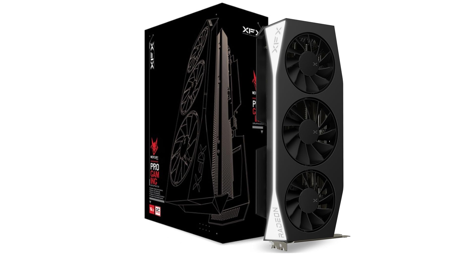 XFX Mercury AMD Radeon RX 9060 XT OC Gaming Edition with 16GB GDDR6 HDMI 2xDP, AMD RDNA 4 RX 9060XT RX-96TMERCBA
