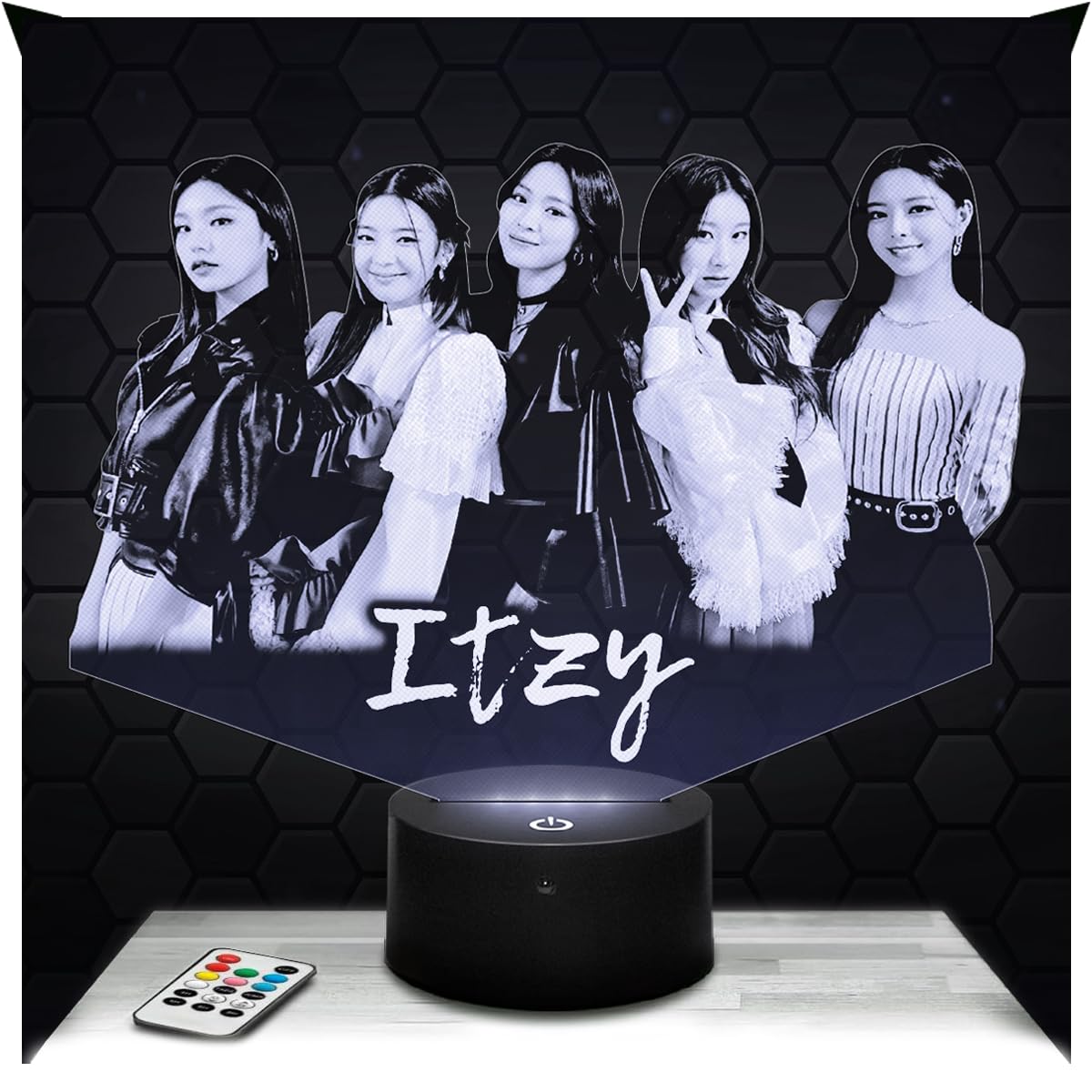 Lampephoto.fr - Itz 3D Lamp Girl's Room Decor 3D Itz K-pop Object Korean Pop Korean Gift idea Soft Light Decoration Night Light Office Decor, Original Christmas, Gift idea for Teenagers, Merchandising