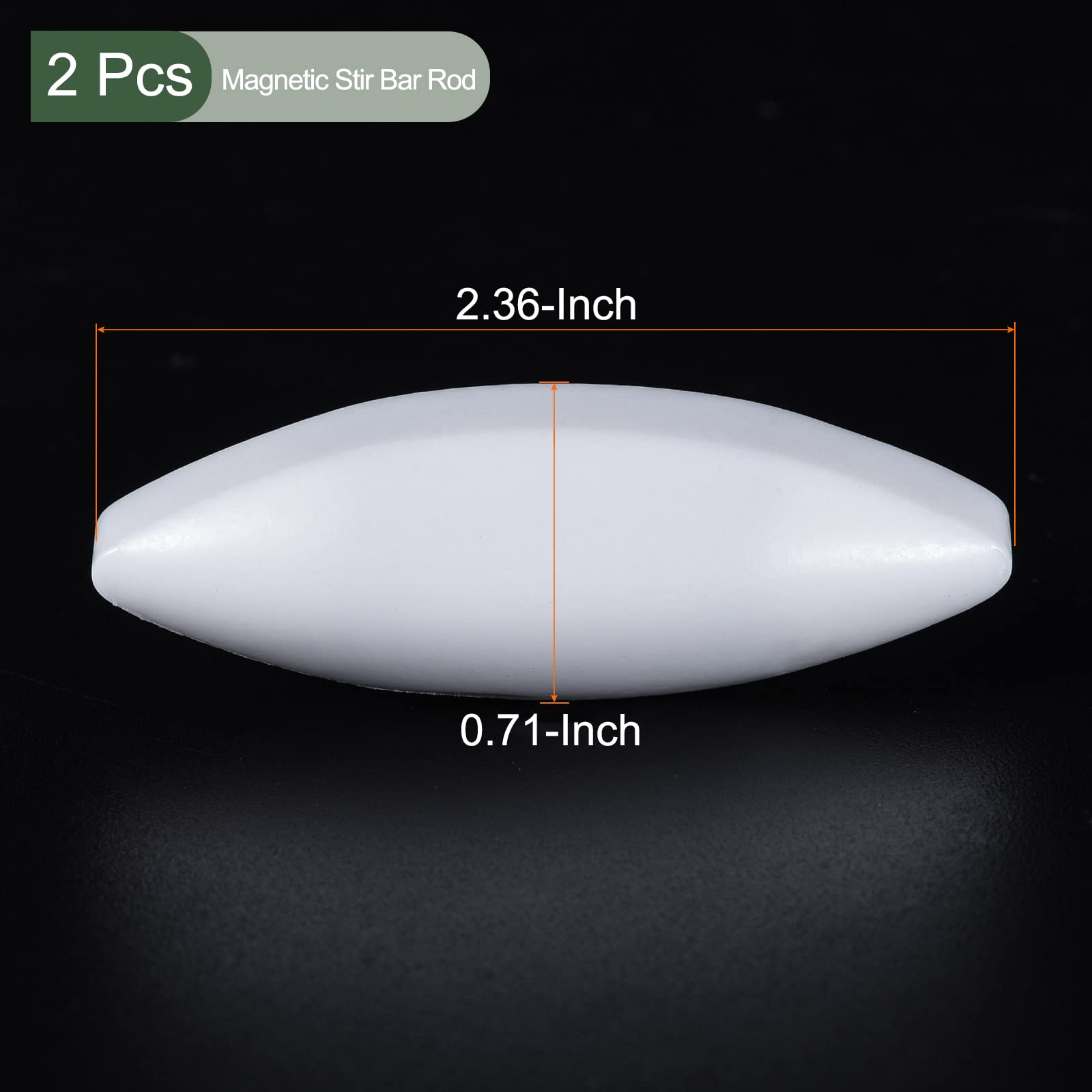 Barra Magnética Agitadora PTFE - 1.97x0.31 Pulgadas Para Laboratorio