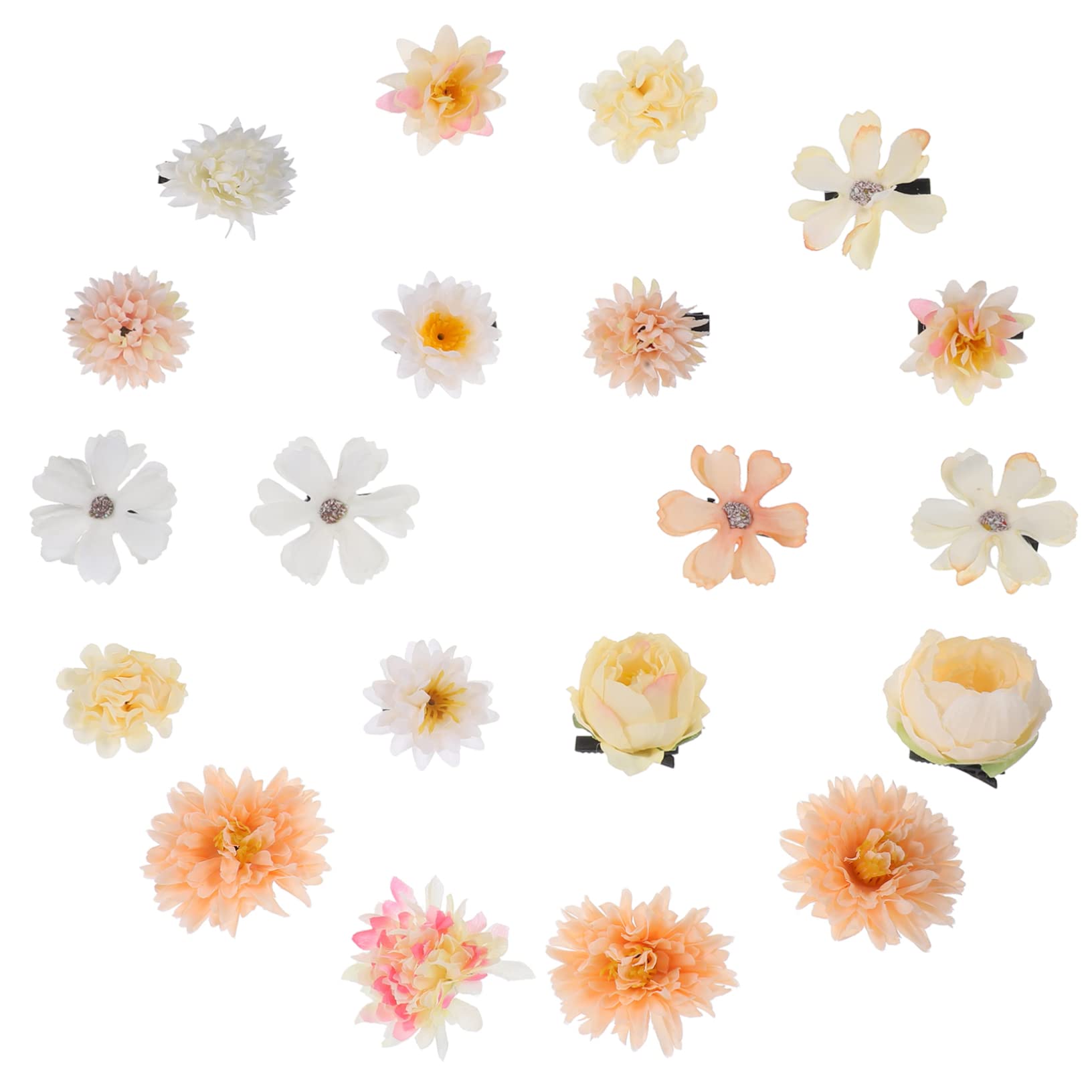 100 Piezas Horquilla De Flores Pequeña Horquilla Pinzas Para El Cabello Lindo Accesorios Para El Cabello Para Mujeres Caso De Traje De Niños Bohemia Presilla Lateral Perder Metal