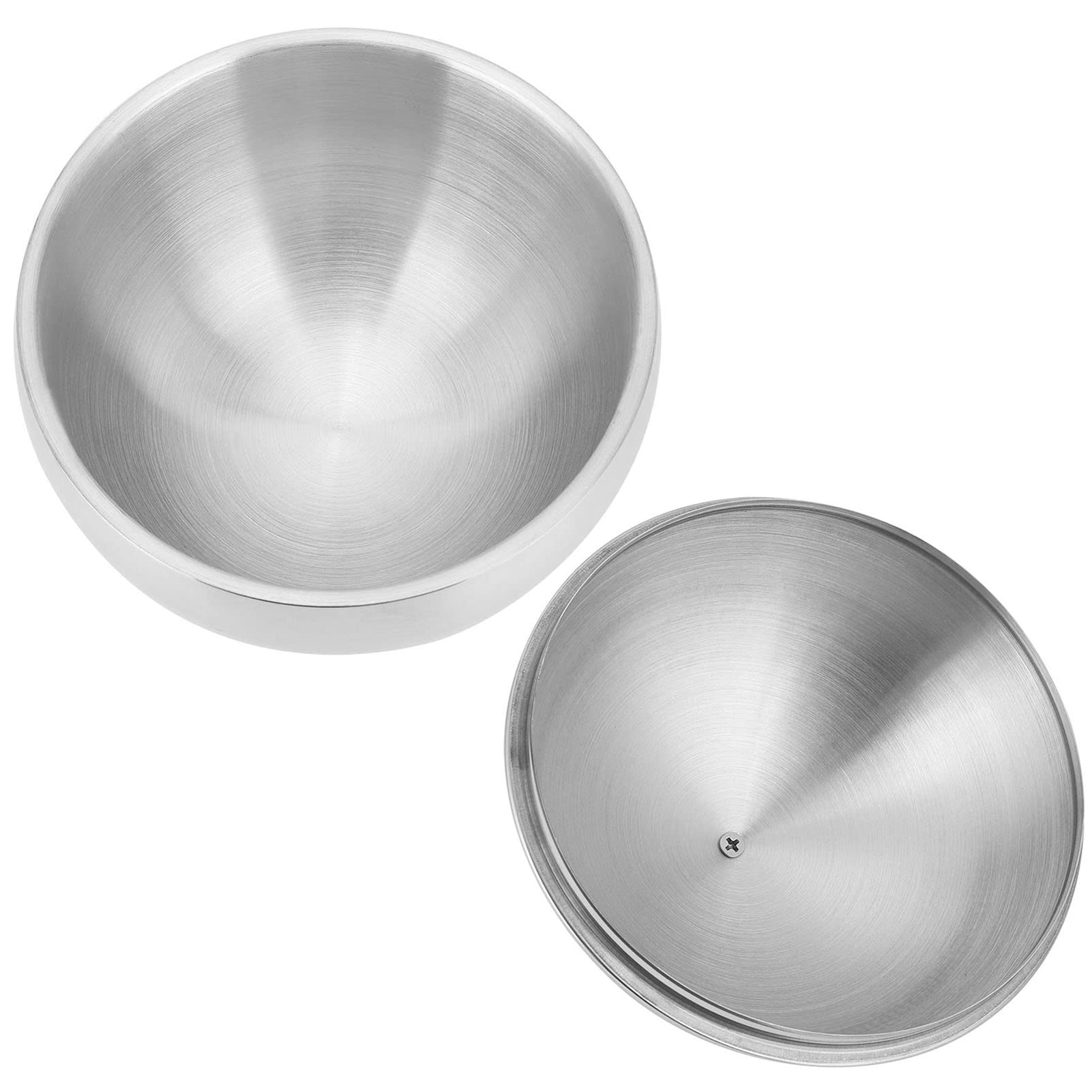 Seau à Glaçons Isotherme Double Paroi en Acier Inoxydable 2L avec Couvercle et Pince, Ice Bucket pour Champagne Vin Cocktail, Accessoire Bar pour Fêtes Mariages BBQ