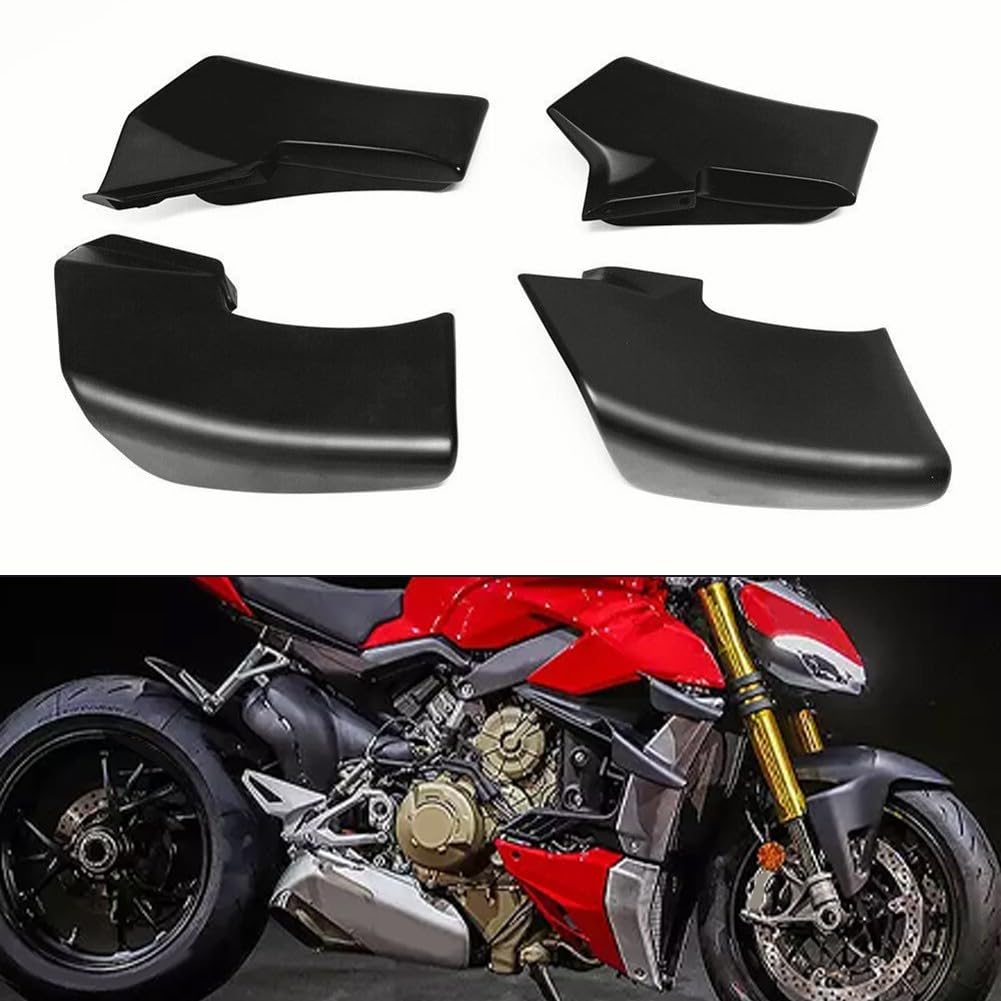 Yuanpgky ABS Spoiler Fixed Winglets Winglets Wings for Ducati Streetfighter /V4S/V4SP 2020-2023 and V2 2022-2023 - Direct Replacement, Sporty Look Upgrade