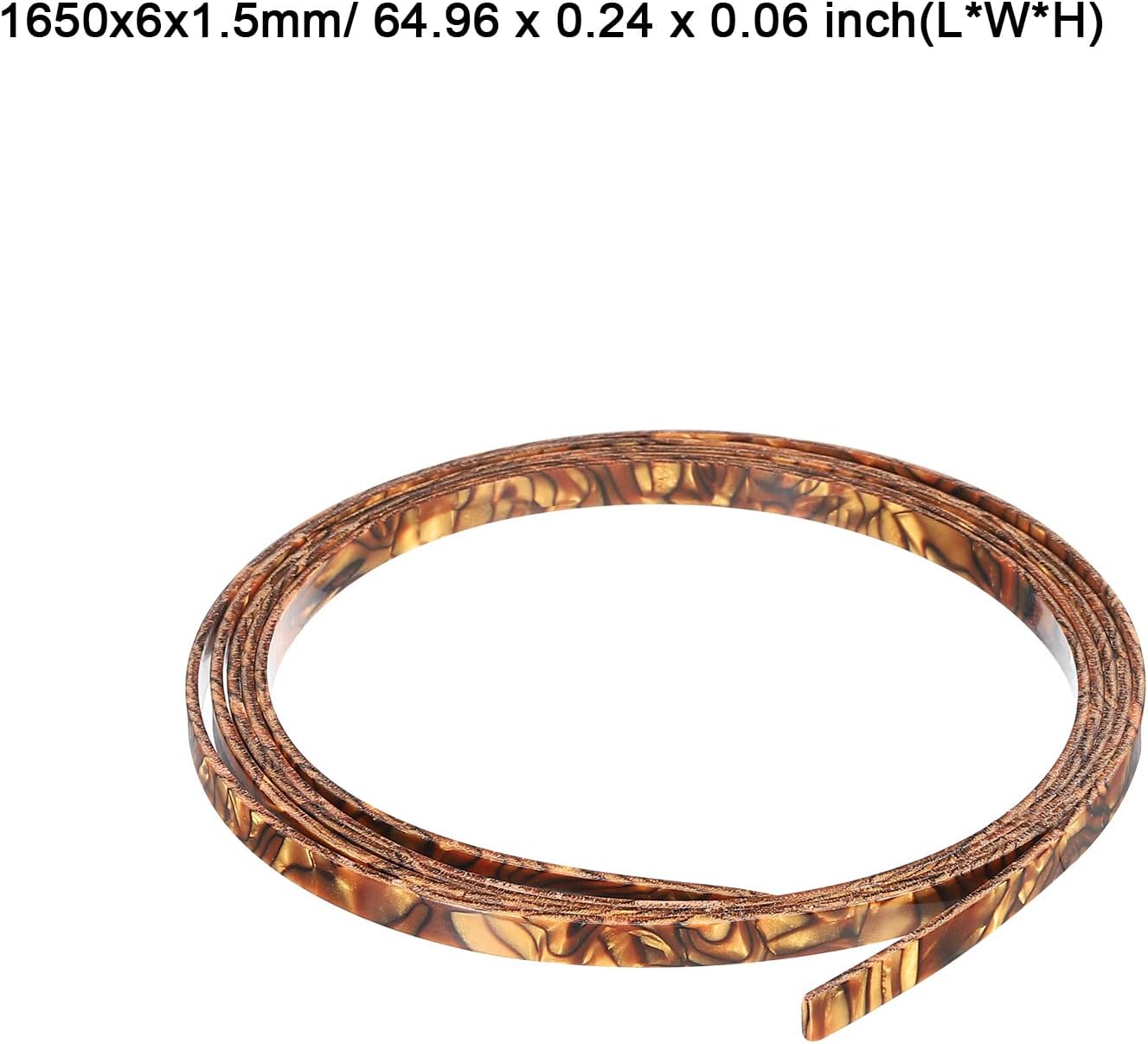 MECCANIXITY Plastic Binding Purfling Strip 1650x6x1.5mm Guitar Binding Edge Trim for Acoustic Classical Guitar Light Brown : Musical Instruments