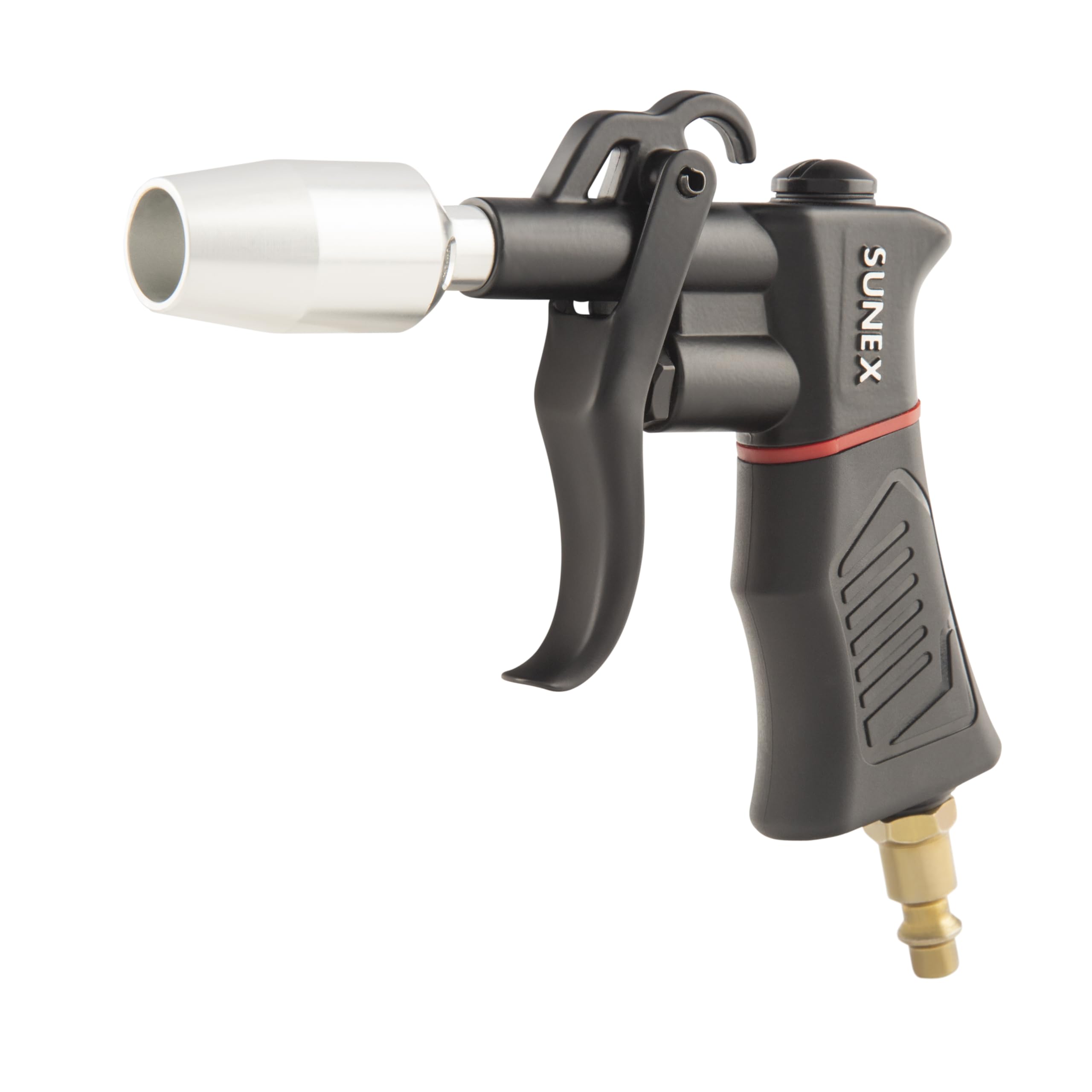 SUNEX SXBG01K Air Blow Gun Kit with Variable Trigger, Adjustable Nozzle, Venturi Tip, 2 Rubber Tip Extensions