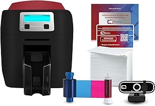 Bodno Magicard 400X Single Sided ID Card Printer & Complete Supplies Package ID Software - Bronze Edition