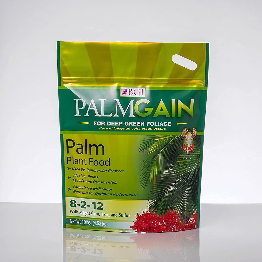 BGI Fertilizers PALMGAIN, Palm Tree Fertilizer, Ferns, Cycads, Ixora, 10lb Bag