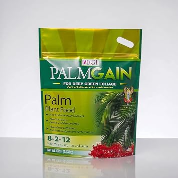 BGI Fertilizers PALMGAIN, Palm Tree Fertilizer, Ferns, Cycads, Ixora, 10lb Bag