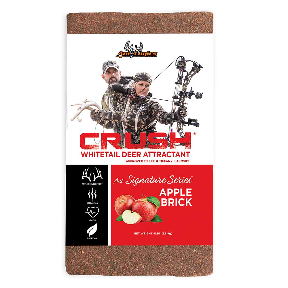 Ani-Logics Outdoors Crush Apple Brick - High-Mineral Deer Feed and Attractant Brick - Packed with Beneficial Deer Minerals - 4 lb-picture-25
