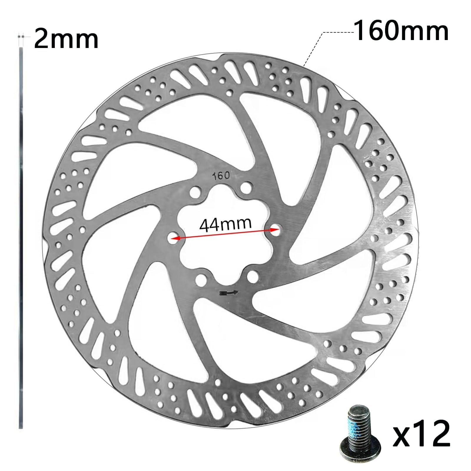Frenos Disco Decathlon Discos De Freno Bicicleta 160mm