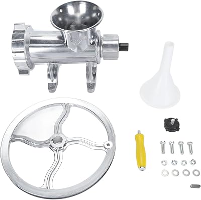 Stainless Steel Meat Grinder,304 Manual Meat Grinder, Multipurpose Commercial Sausage Grinder Machine for Home Kitchen