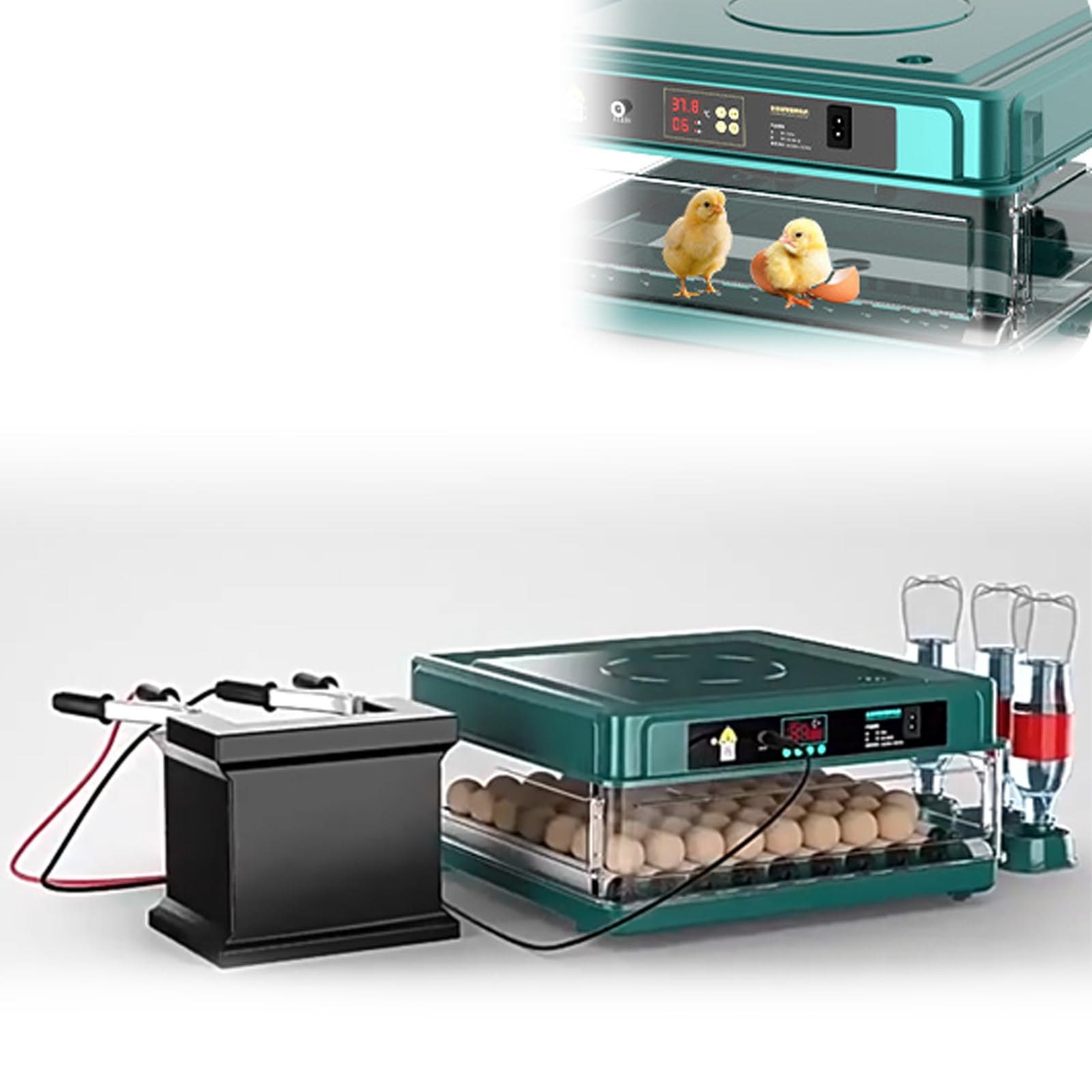 SPECIALBIEGEBUY 36 Egg Digital Incubator, Poultry Hatching Equipment For Chicken Eggs, Equipped With Humidity Display, Egg Candler And Automatic Egg Turning Function