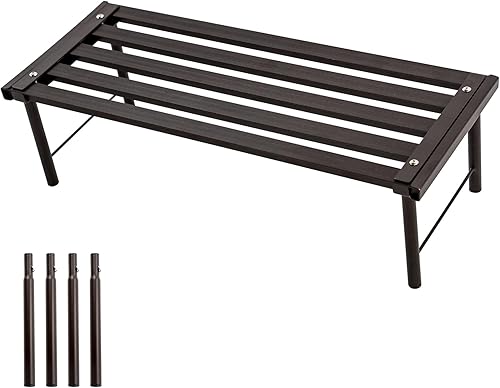 Miniatura 14 de Soporte de metal para plantas, soporte de maceta de aluminio resistente al óxido, estante de exhibición de plantas resistente para patio, balcón,