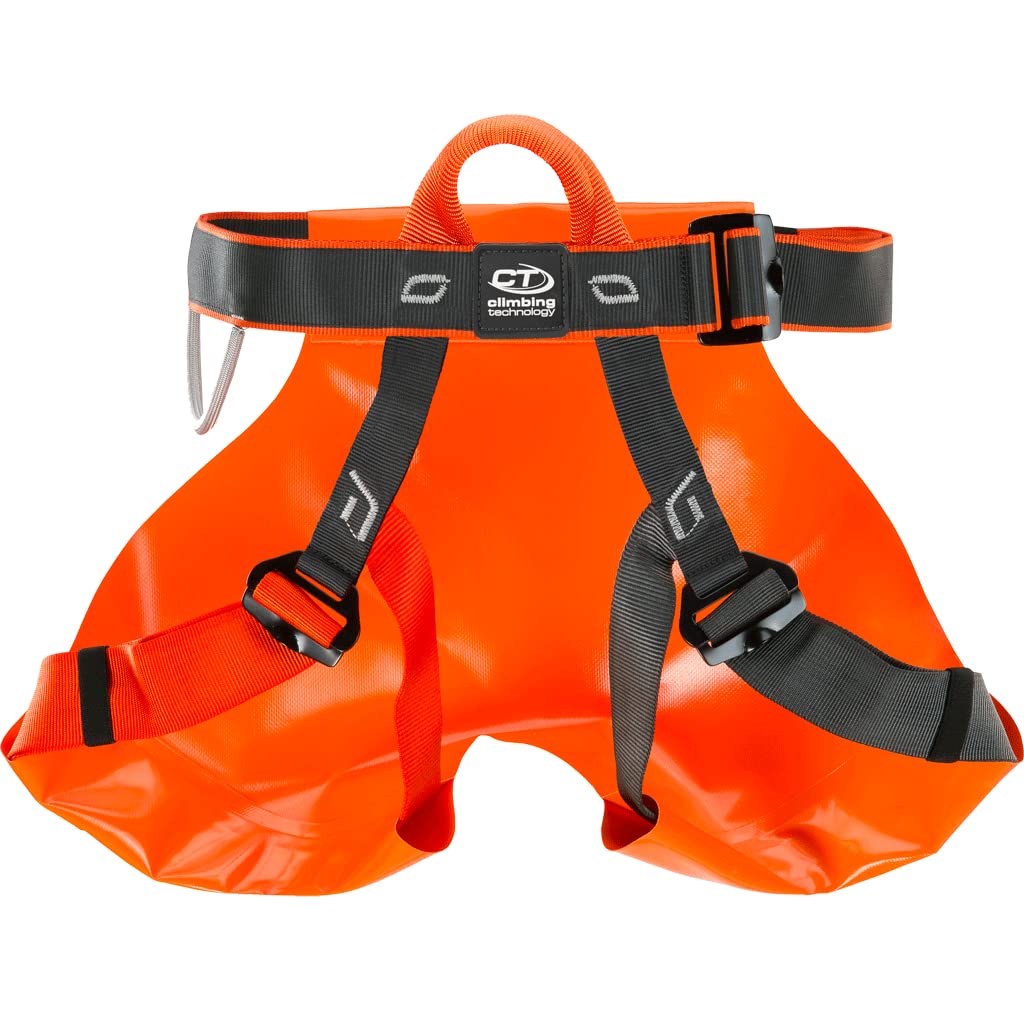 Climbing Technology Pro Canyon - Arnés para Mujer, Color Negro y Naranja, Talla única