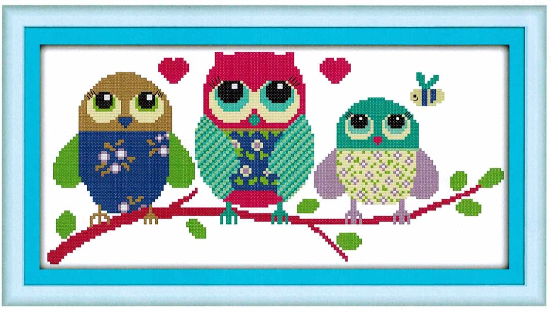 Supercrafts Pretty Owls Counted Cross Stitch Kit