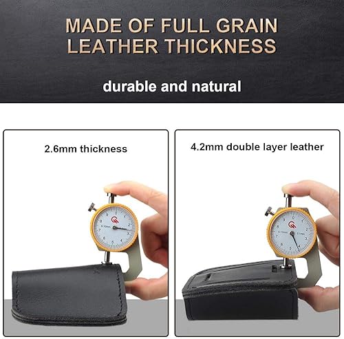 Miniatura 2 de Caza pistolera negro pistola pistola clip bolsa para G1ock 17 18 19 1911 Beretta 92 pistola táctica IWB OWB fundas de cuero