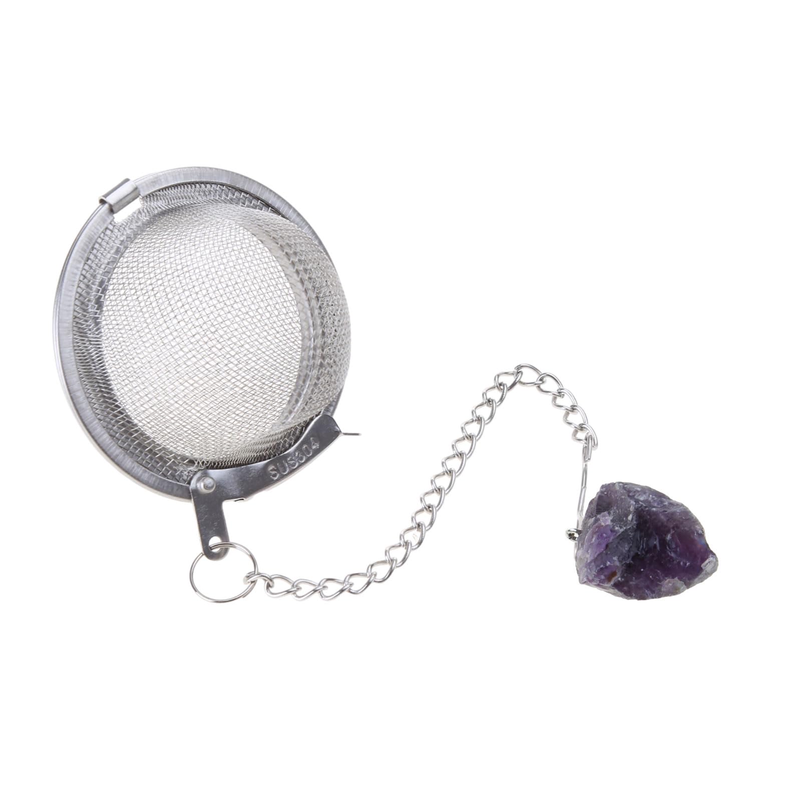 Tsophreniq Infuser Tea Strainer Stainless Steel Fine Mesh Loose Steepers for Crystal Pendant Filter Strainer for Fine Mesh Small Stainless Steel