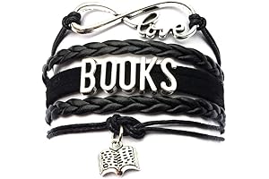 Infinity Love Books Bracelet - A Timeless Token for Book Lovers