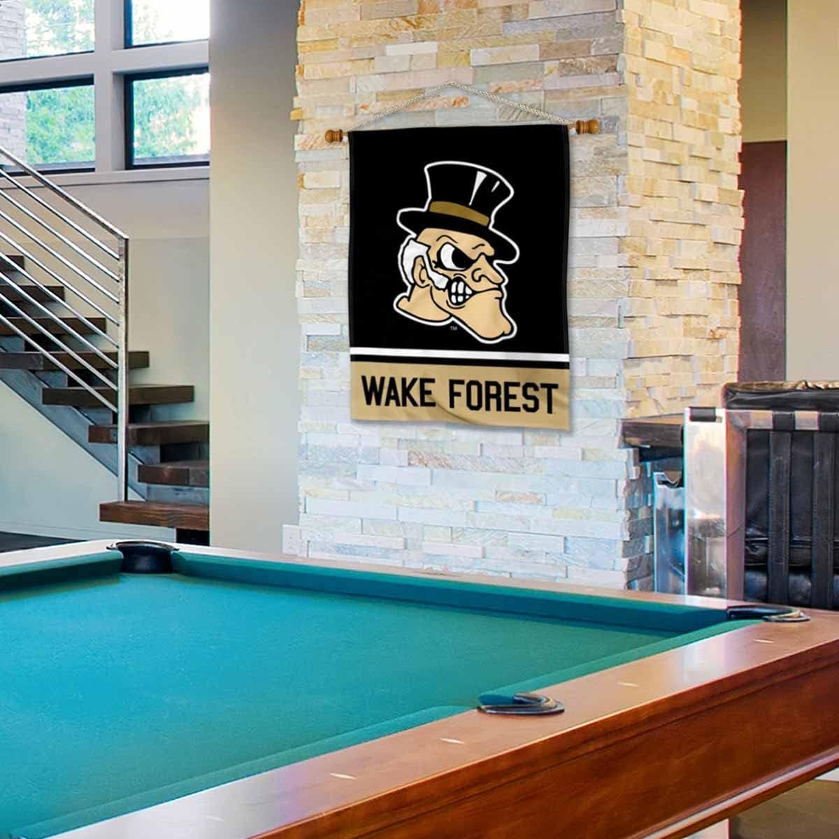 Wake Forest Demon Deacons Banner with Hanging Pole