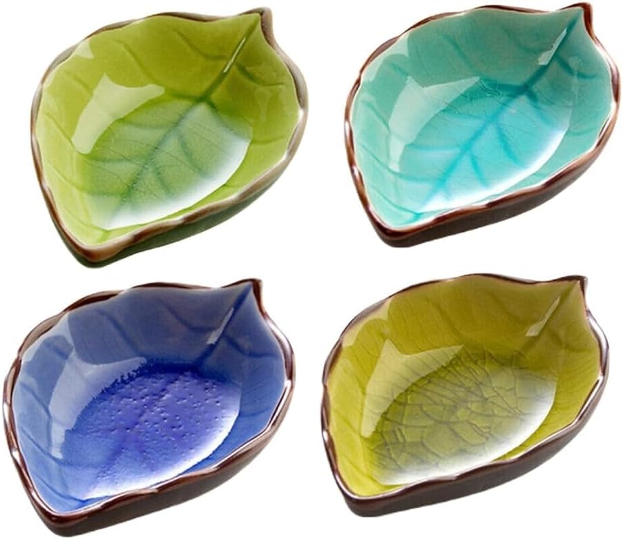 Ceramic Dipping Bowls Set | Small Sauce Dishes Plates | Multi-Use Side Bowls for K | & | Ceramic Bowl | Handmade Moroccan Trellis Design | Dessert Bowls | Katoris for Di 4