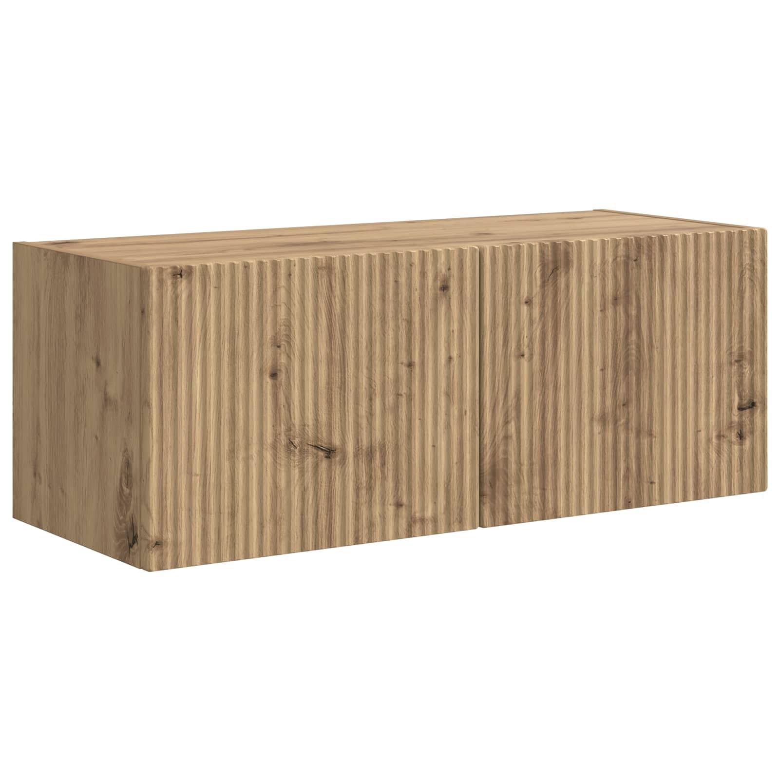 Tidyard Armario de TV Moderno para Sala de Estar - Madera de Ingeniería, 30x31x100 cm, 5 Puertas, 2 Estantes Modelo YFXLYDZJ-3408987ES