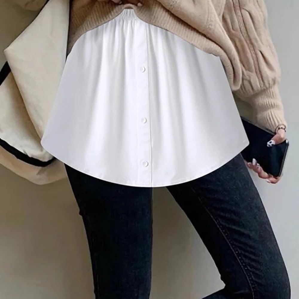Set 2 Estensori Per Camicia Donna – Mini Sottoveste Regolabile A Strati, Morbida E Traspirante, Perfetta Per Maglioni E Giacche