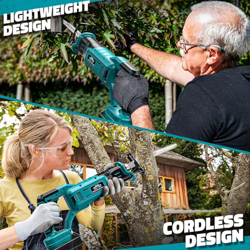 image for Cordless Reciprocating Saw for Makita 18V Battery,Cerycose Brushless R