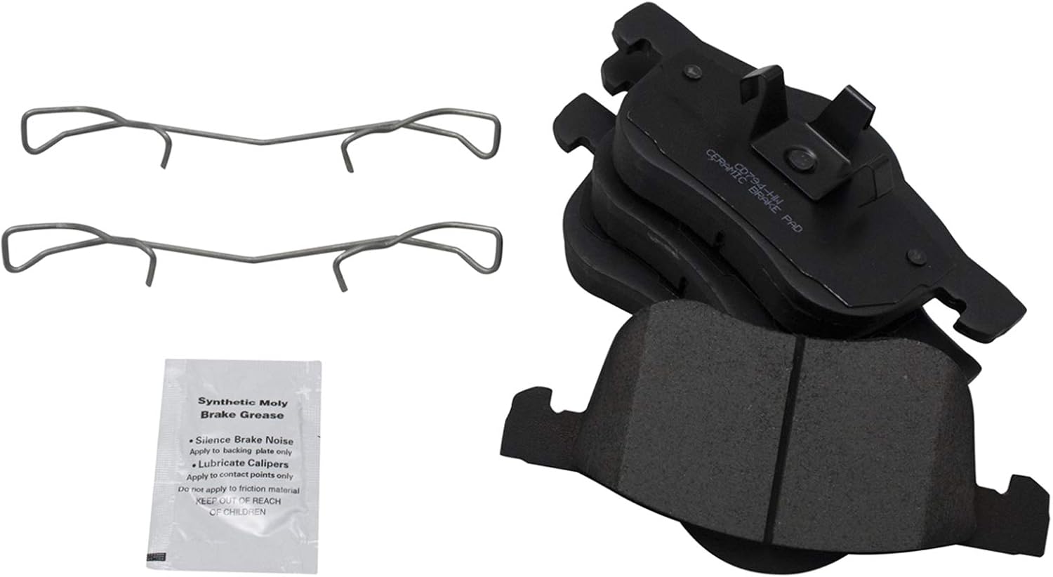 TRQ Ceramic Pad & Brake Performance Rotor Front & Rear Kit w/Chemicals Compatible with Volvo