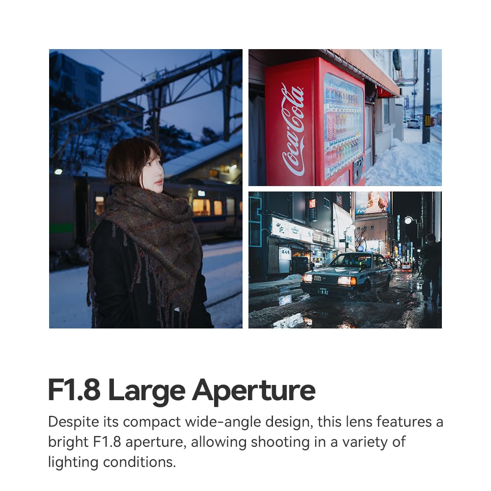 TTARTISAN Obiettivo AF 17 mm F1.8 APS-C per Fujifilm, grandangolare autofocus autofocus, ultra leggero, veloce e silenzioso, compatibile con fotocamere Fuji X Mount