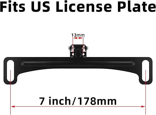 Miniatura 3 de Soporte de placa de matrícula para cámara de reversa de automóvil, cámara universal para espejo de salpicadero de automóvil, kit de soporte para