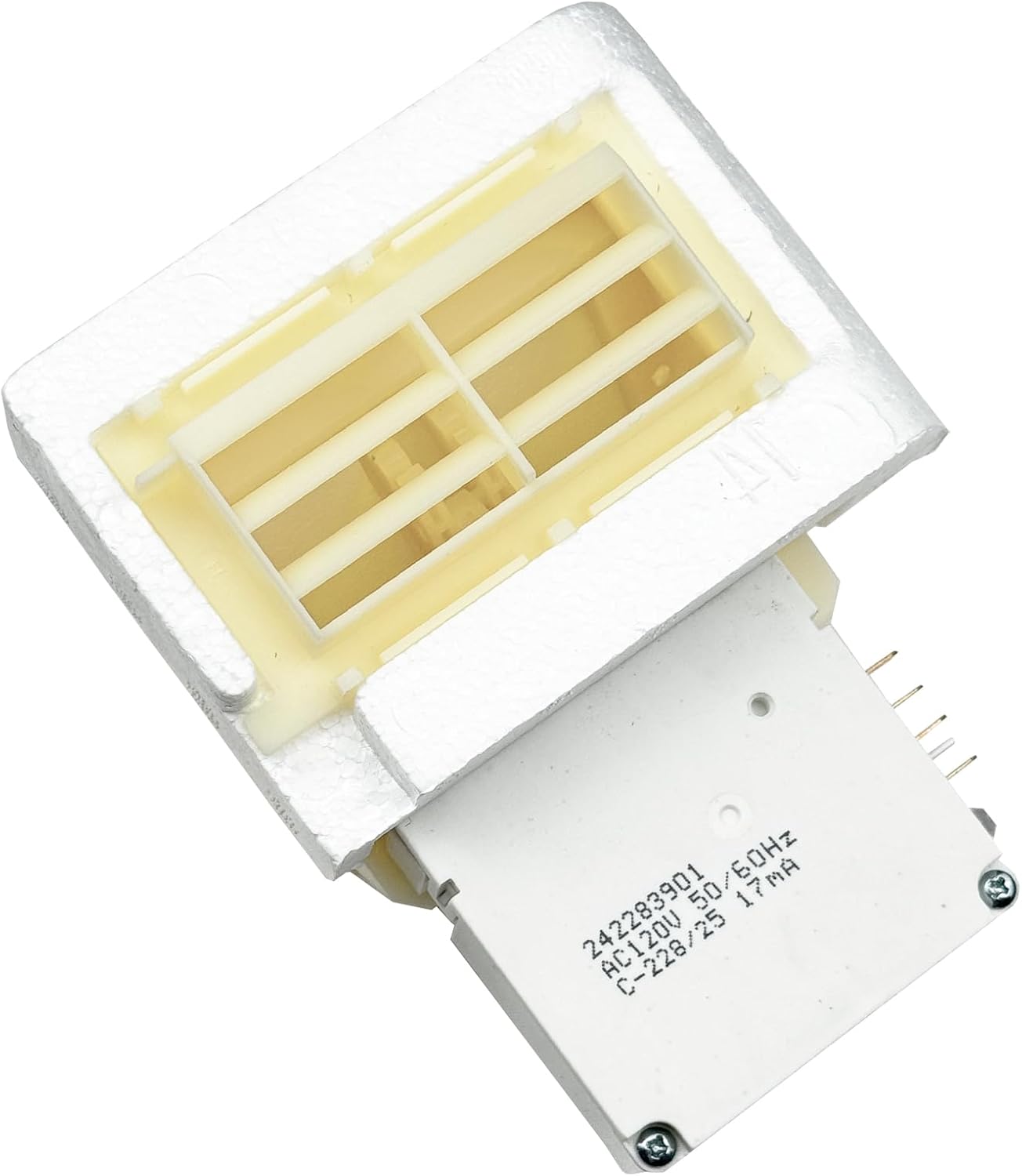 242303001 Refrigerator Damper Assembly Air Damper Control Assembly Compatible with Frigidaire Crosley White Replaces 3016452 AP5788340 PS8746718 EAP8746718 3016452 Fits DFH, FFE, FFH, FFS, LFS