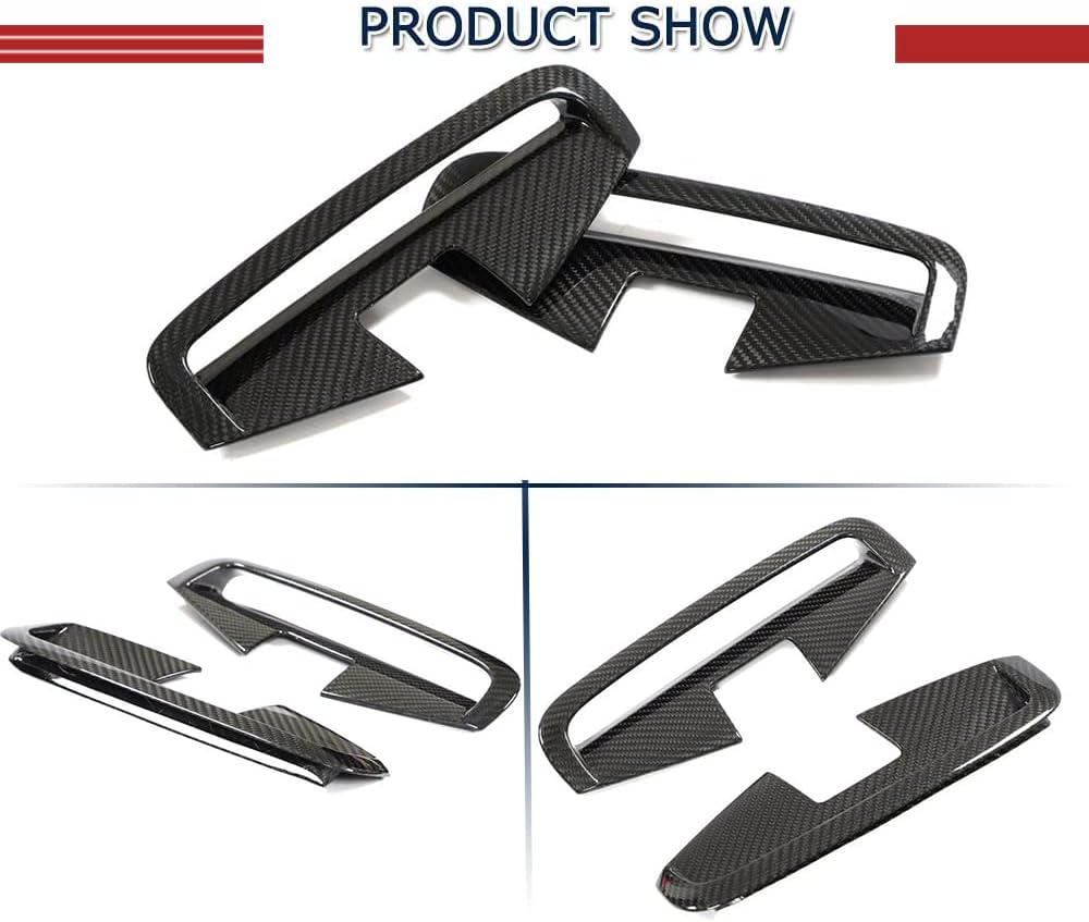 Dry Carbon Fiber Front Air Vent Cover Fins Fender for BMW 4 Series G22 G23 2021-2023 M Sport Coupe&Convertible 430i 440i 2-Door Front Air Vent Cover Trim Fins Factory Outlet