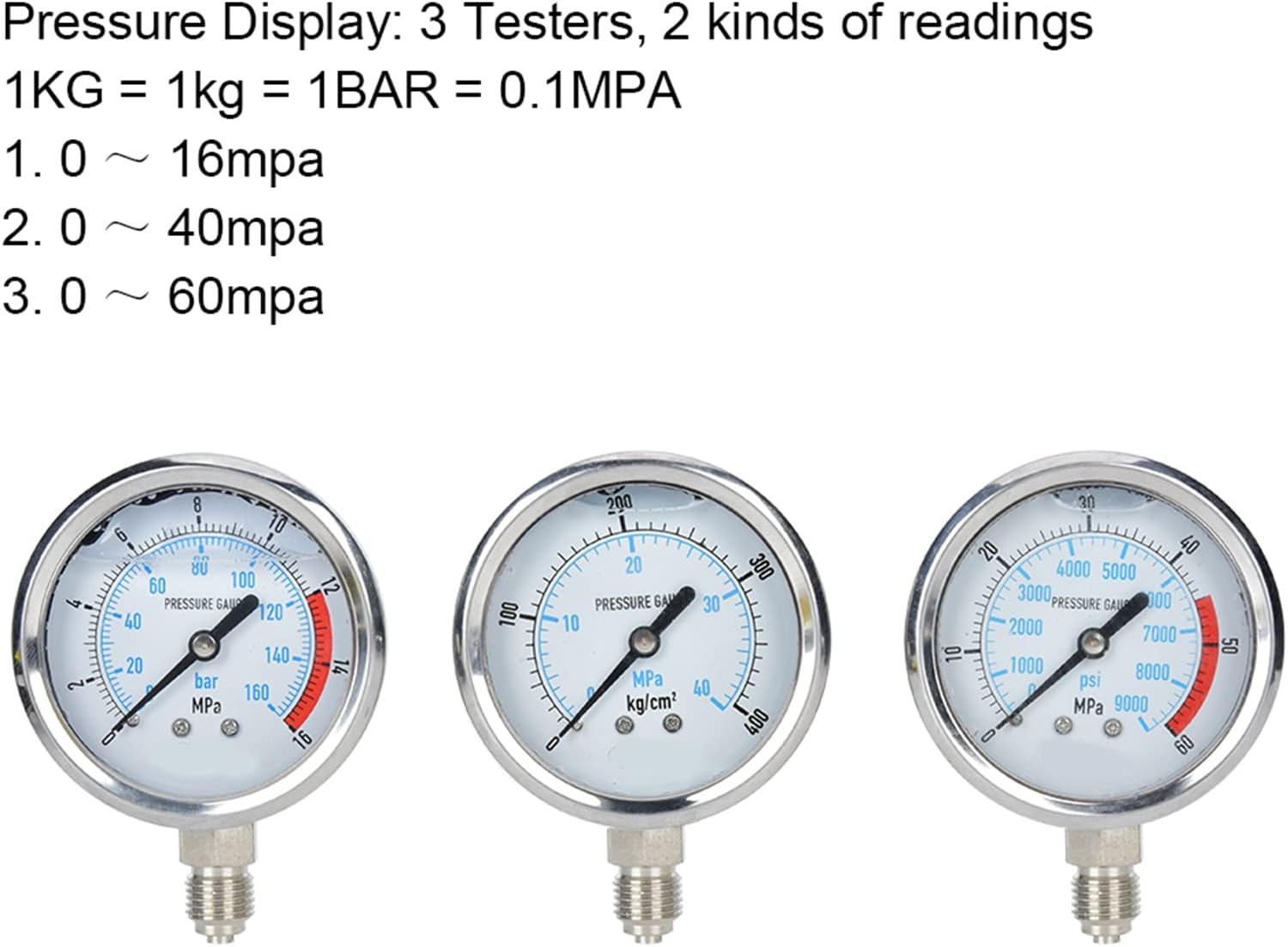 ポータブルオイル圧力テストキット（デュアル読み取り機能付き） - 自動車および産業用エンタルピーツール