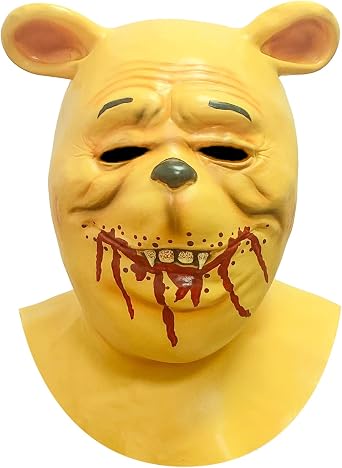 Bloody Bear Mask Adult Halloween Scary Killer Full Head Mask Costume