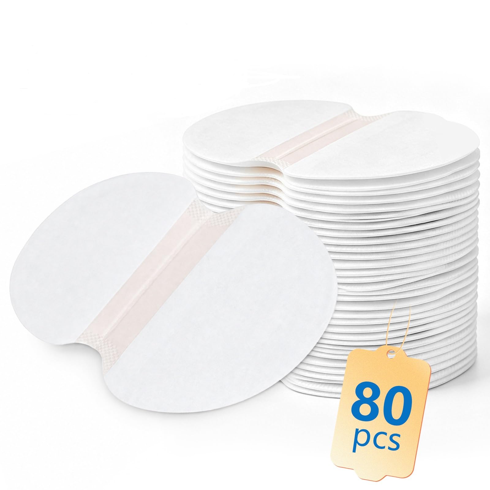 80 Piezas Almohadillas Sudor Axilas, Hombres y Mujeres Almohadillas Protectoras para el Sudor, Para Absorción y Reducir Olores, Parches Invisibles Cómodos