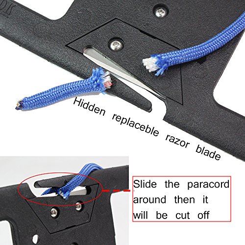 SURVIVAL Paracord Spool Tool Rope Winder 550 Paracord Keeper Parachute Cord Organizer Line Reel