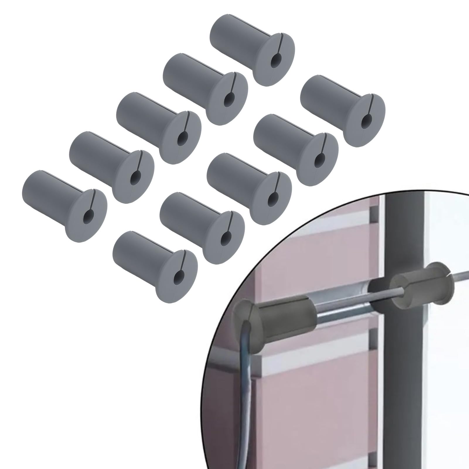 4 Passacavo In Silicone Per Parete - Copriforo Cavi Per Casa E Ufficio, Compatibile Starlink - Foto 2