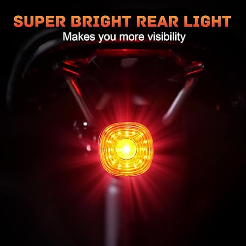 Miniatura 2 de Bike Rear Light Rechargeable Taillight Semaho Safety Bicycle Tail Lights for Night Riding