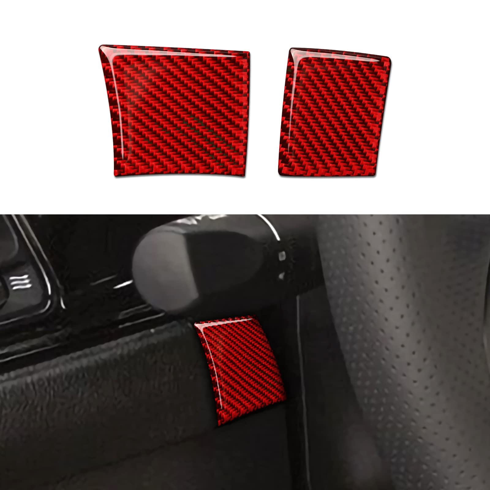 Fibra de carbono para Dodge Charger 2011-2021: calcomanías y accesorios de volante