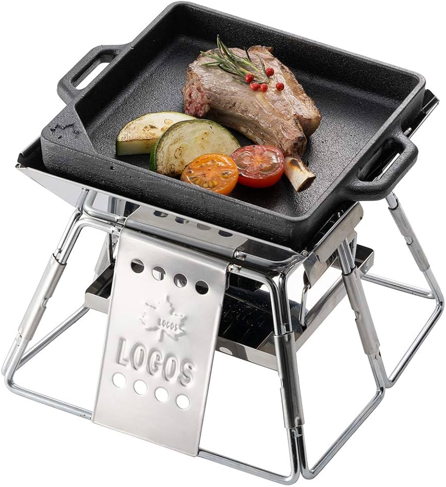 モンベル グリルパン ロゴス　グリルパン他セット Amazon | ロゴス(LOGOS) アイアンMYグリルPAN・スクエア