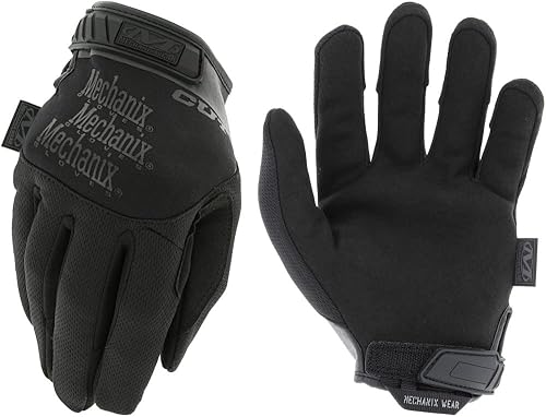 Mechanix Wear Tactical Specialty Pursuit D5 - Guantes de trabajo encubiertos resistentes a cortes (L, todo negro)