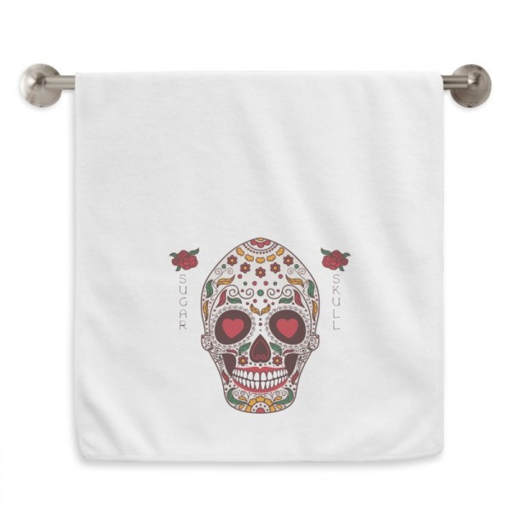 Serviette de toilette crâne et cercle idéale pour le sport et vos voyages
