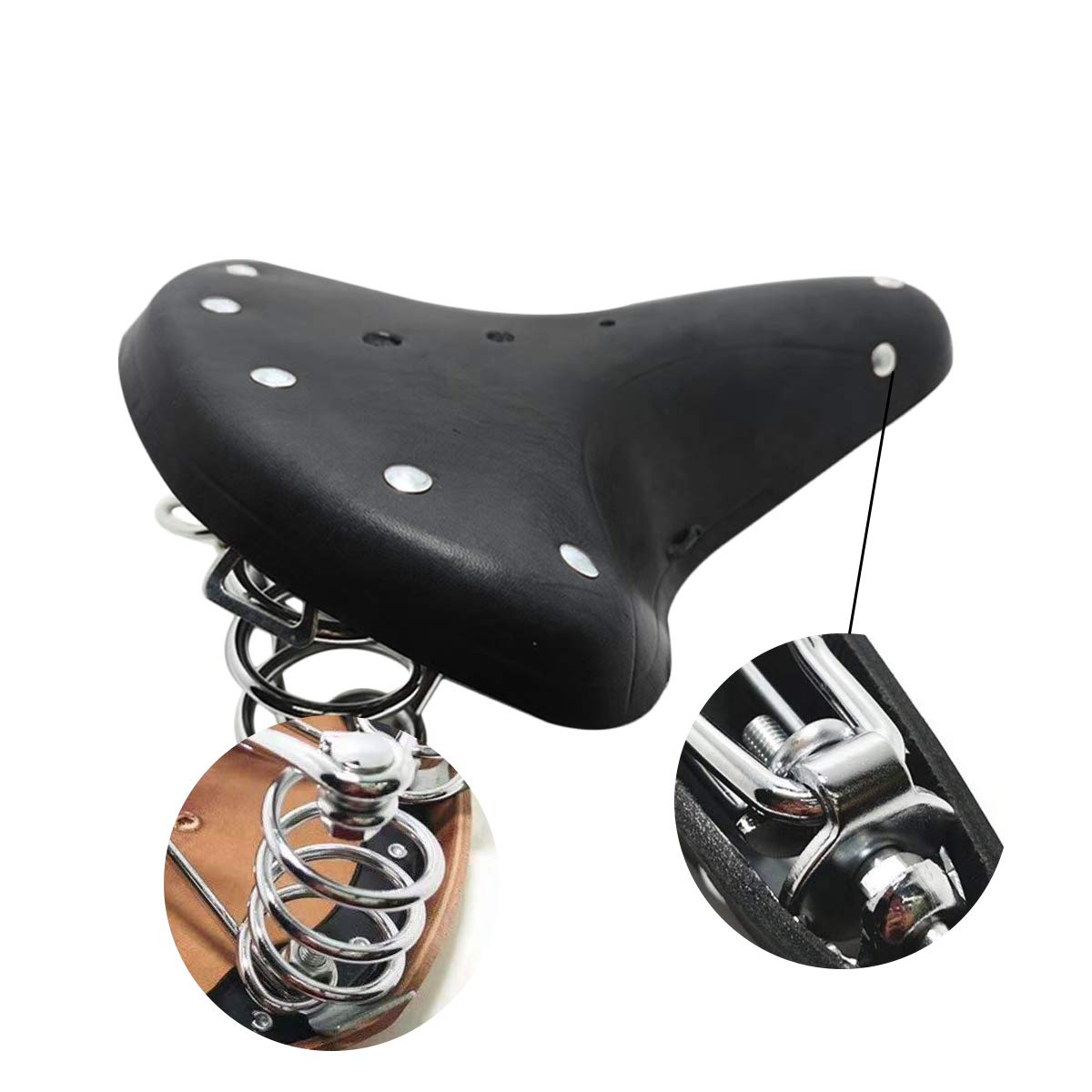 Zadel Op Stang Model 4 Voor Damesfiets Enkele Oversized Stang