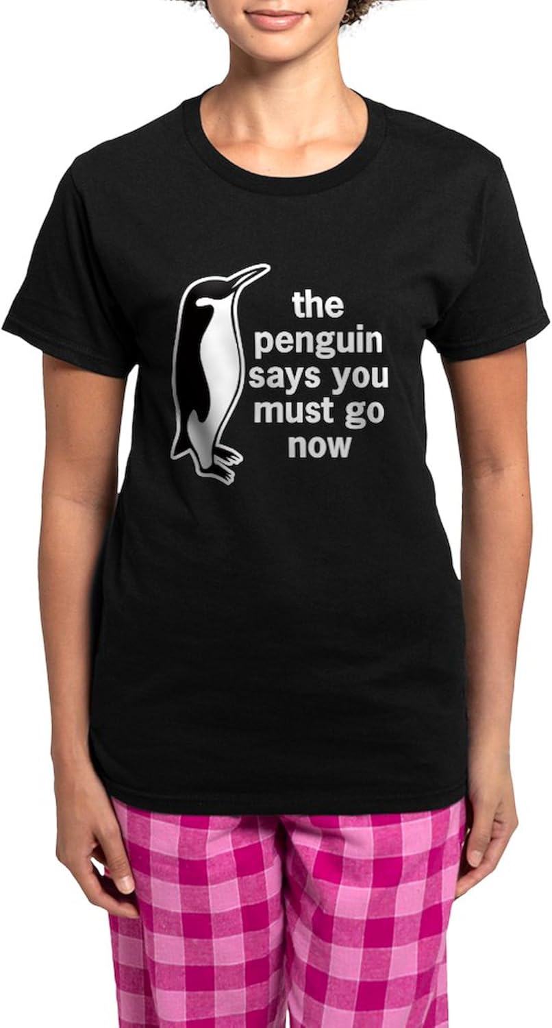 CafePress The Penguin Says Women's Dark Pajamas Womens Novelty PJ Sleepwear