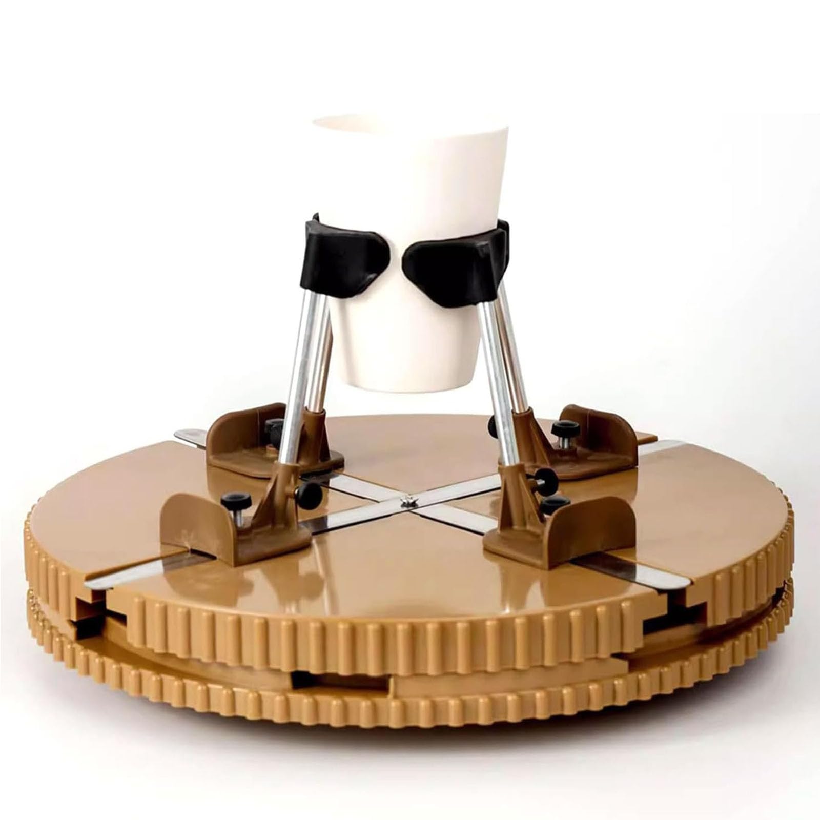 Ceramiczny spinner, regulowany gramofon garncarski z 4 punktami podparcia, narzędzie do naprawy ceramicznego odlewu artystycznego i rzeźbienia, dla artystów i rzemieślników