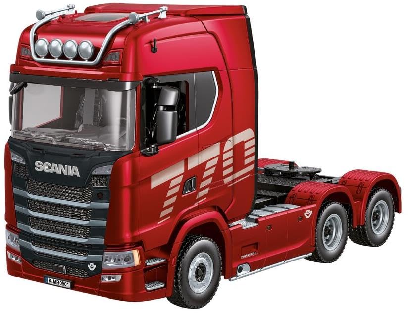 DF Models Scania 770S V8 Camion (Voiture télécommandée, échelle 1:18, à Piles, idéal pour Les Amateurs de modélisme, avec éclairage LED, Jouet pour...