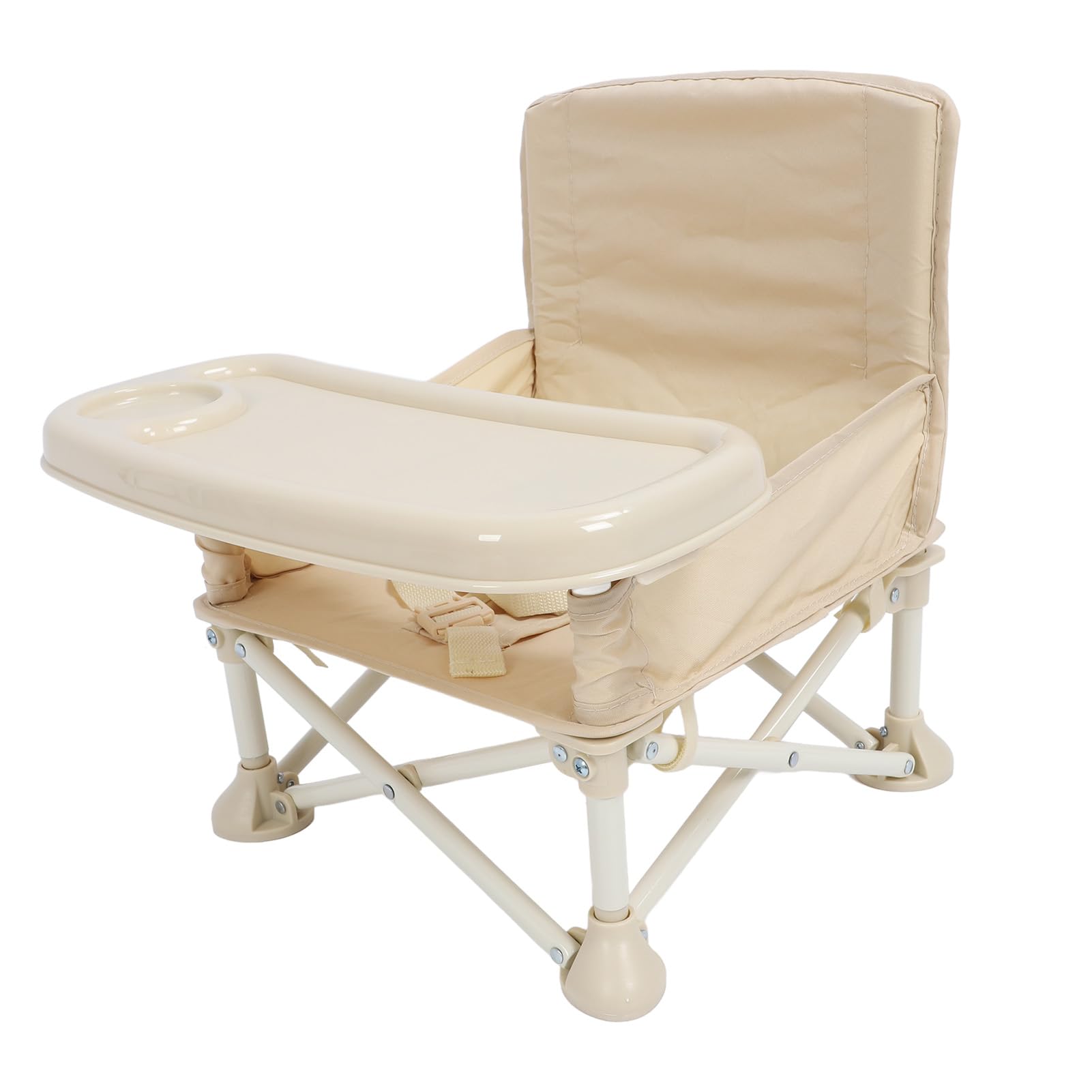Chaise de bébé Portable, Siège d'appoint Pliable au Design Simple, Chaise Haute de Voyage avec Plateau pour Table à Manger, Camping, Plage, Tabouret d'extérieur pour Tout-petits