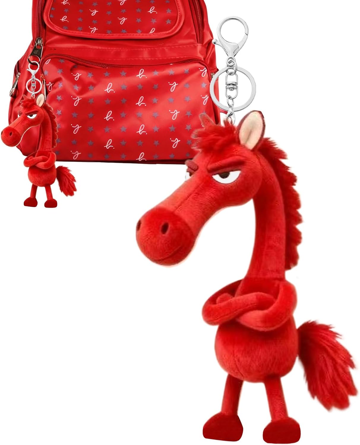 Portachiavi – Mascotte Morbida Ciondolo Anno 2026,Giocattoli Da Appendere Animali Stile Cartone Animato,Per Zaino Borsa Valigia Auto Specchietto Retrovisore Telefono Viaggio Festa Scuola Capodanno Adu