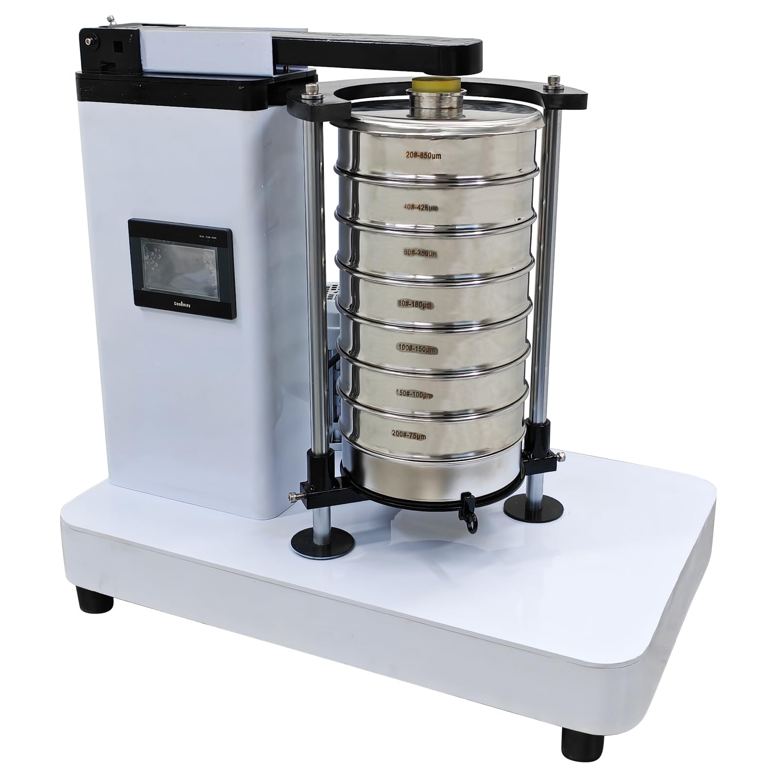 HayWHNKN Slap Type Lab Vibrating Screen Sifter 7-Layer Laboratory Powder Vibrating Sieve Shaker Machine 7 Screens 220v