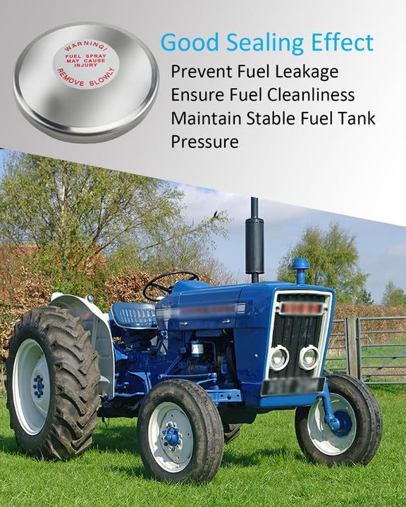 Miniatura 3 de Tapa del depósito de combustible de repuesto para John Deere para Ford para Massey Ferguson para caso Tractor OEM # AT20911 E5NN9N208CA