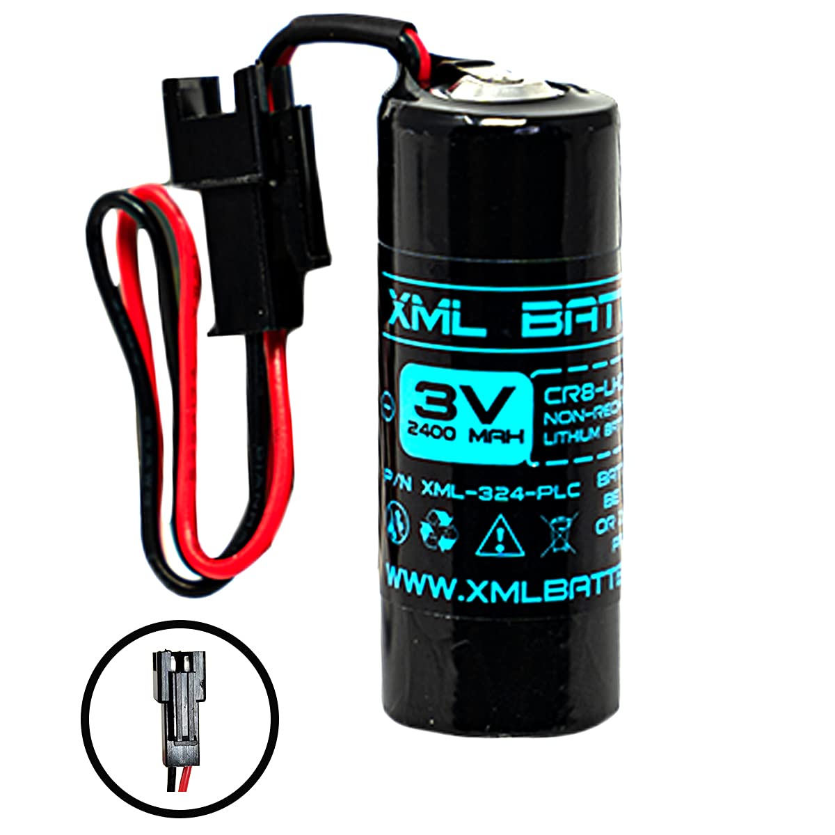 XML Battery (5 Pack) 3v 2400mAh 17430 37858 Lithium Flush 2 FDK CR8.LHC Toto THP3053 CR8-LHC